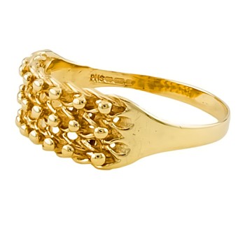 9ct gold 2.1g Keeper Ring size T